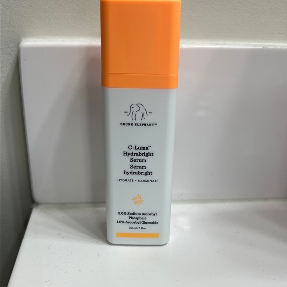 Drunk Elephant Other - Drunk Elephant C-Luma Hydrabright Serum - Orange and White